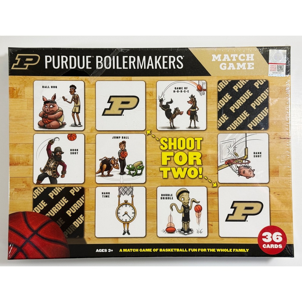 YouTheFan Purdue Boilermakers Match Game Unisex OS Multi NIB‎ NCAA Basketball